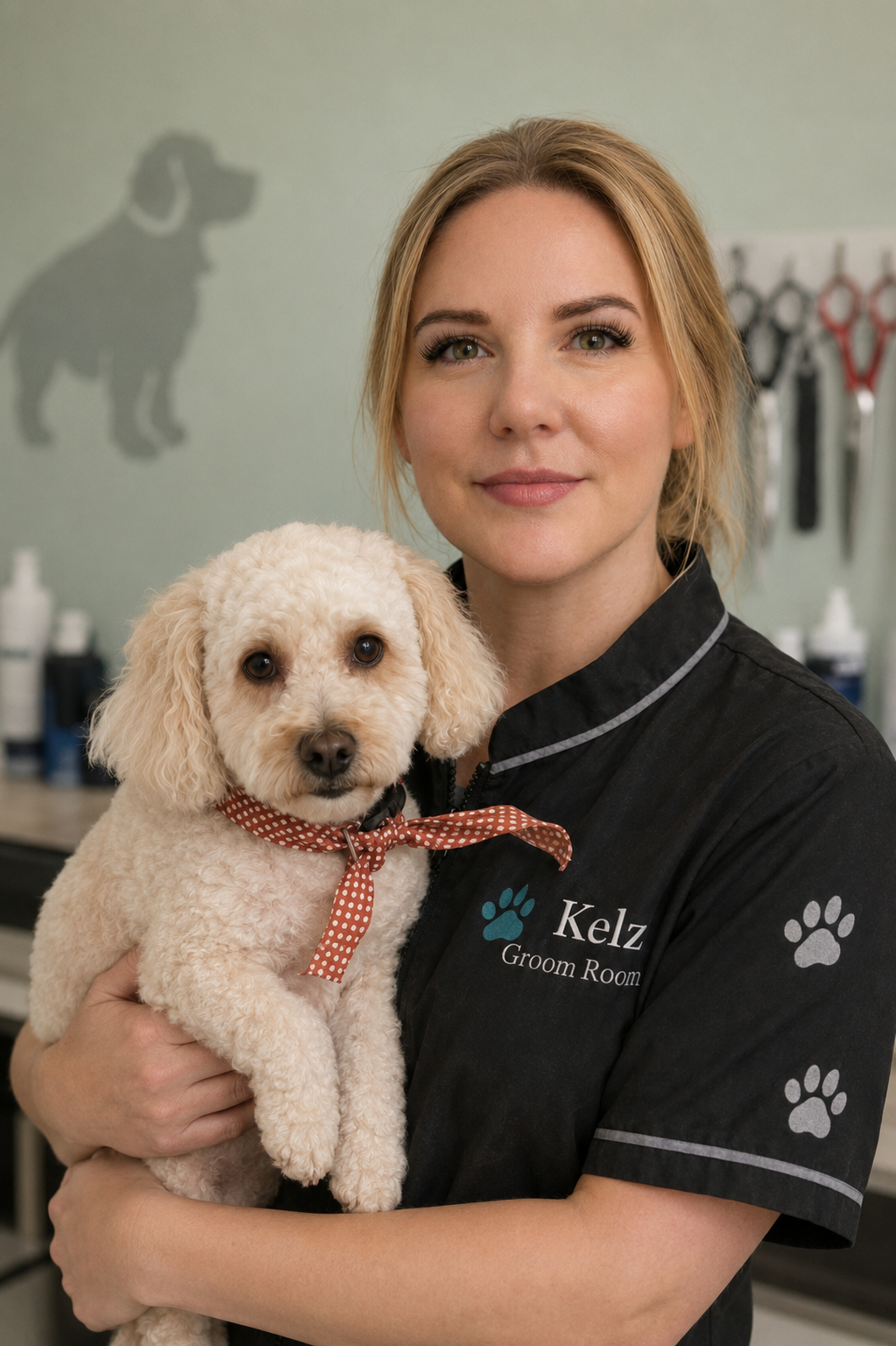 Dog groomer at Barks n Bubbles